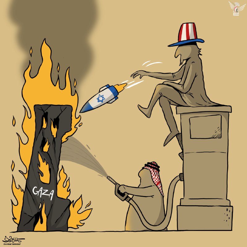 الغرب ينعي الضحايا في سيدني بدموع.  
ويُزوّد من قتل أطفال غزة بالقنابل بابتسامة.  
  
الدموع مخصصة… والدم العربي رخيص.
#أستراليا #غزة_تنزف_بصمت #كاريكاتير