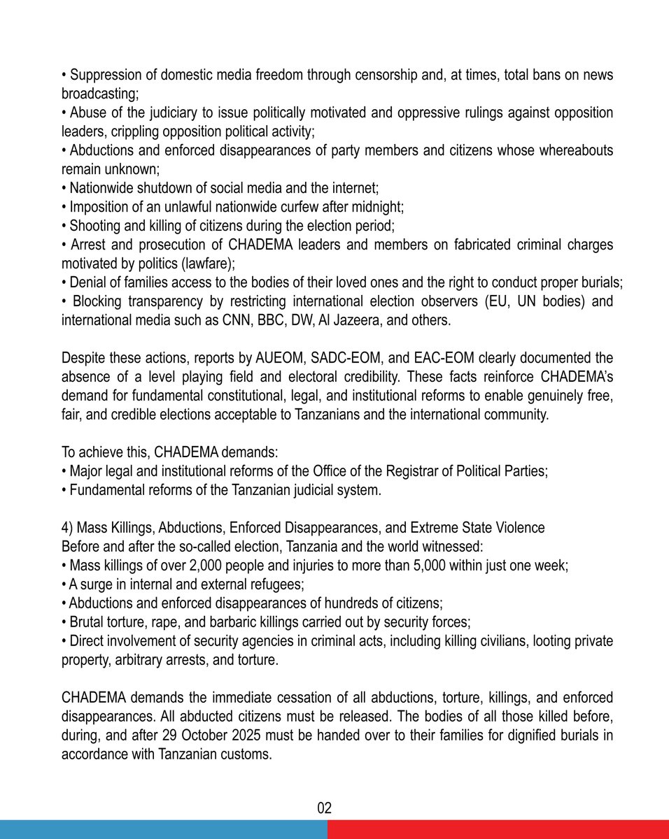 Chadema Tanzania tweet media