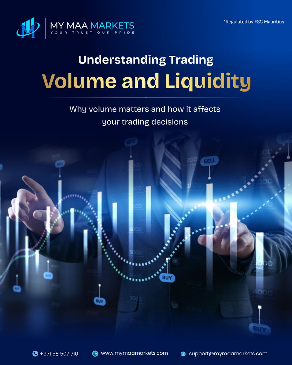Volume tells you the conviction. Liquidity tells you the cost. 📊💧

Don't just watch the price—watch the fuel driving the move. High volume validates trends, while high liquidity ensures tight spreads.

Trade with spreads from 0.0 and instant withdrawals at My Maa Markets. 🚀