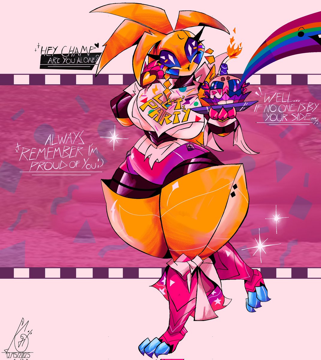 —ღ Five Nights Lonely?;;
︶︶︶︶︶︶︶︶︶︶
She is not possessed.
-ˏˋ :🪷: I like to remember the fact that they were made to be kind and take care of people, as Toy Chica as well