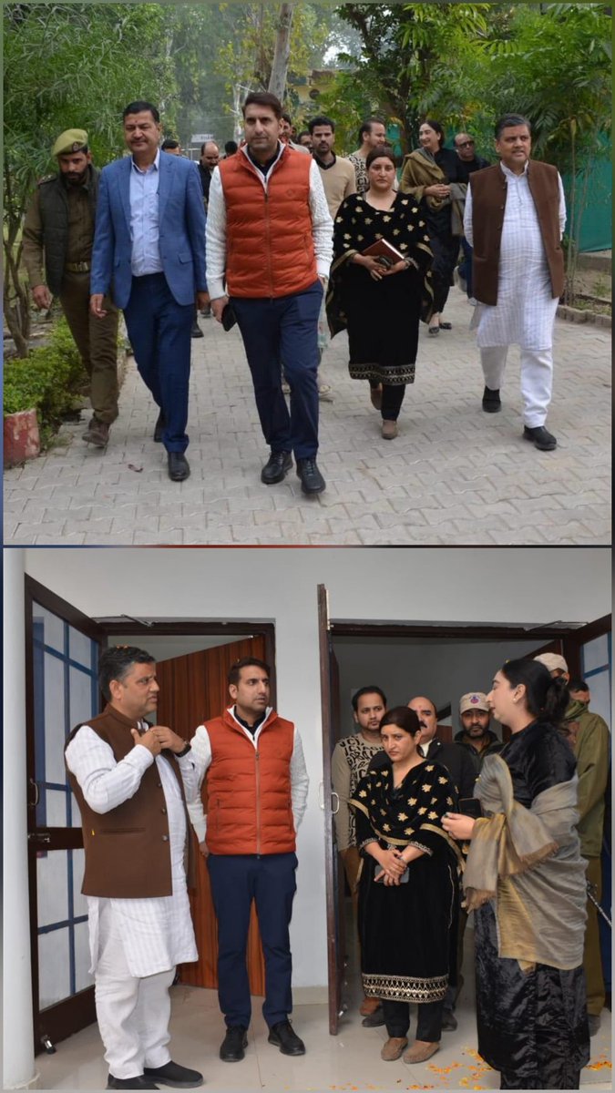 Secretary RDD&amp;PR Mohammad Aijaz Asad &amp; Mla Surinder kumar Accompanied by Director RDD Jammu Shehnaz Akhter &amp; Director PR J&amp;K Sham Lal  reviews Rural developmet works in Marh,including beautification of baba jitto temple .
# stressed on quality,transparency and timely completion