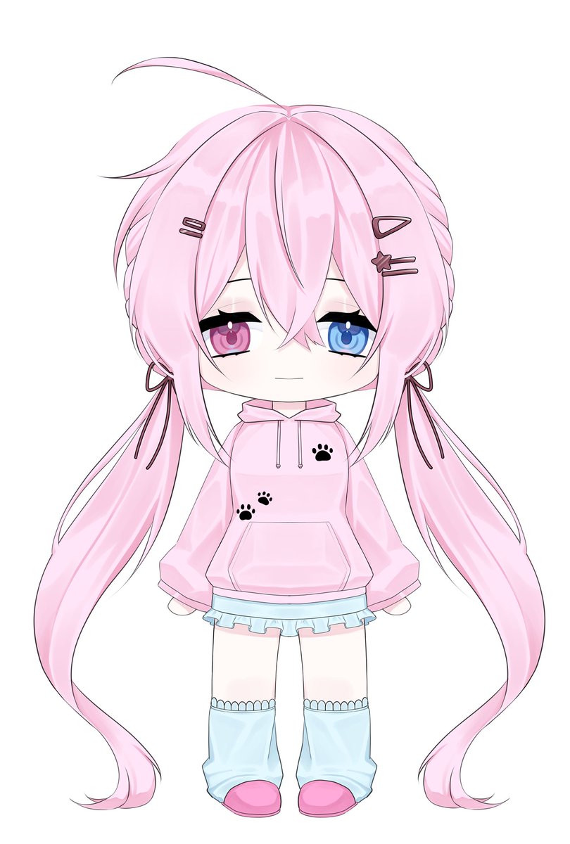 #버츄얼
RT 이벤트로 그린 SD 버츄얼 일러입니당! 초 카와이쟝💙