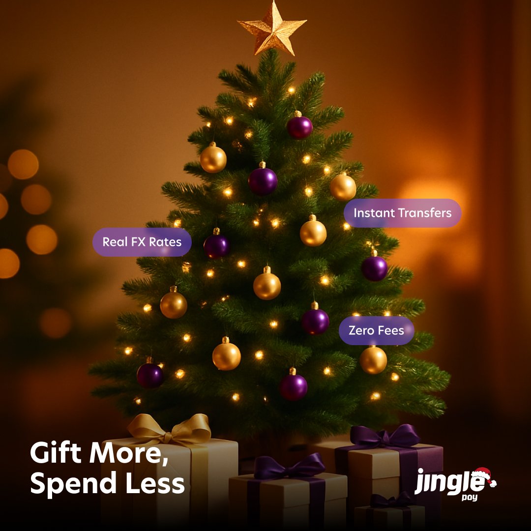 It’s the season of giving 🎄
Every transfer is a hug across borders.
Who are you sending love home to this festive season?
#JinglePay #SendJoyHome #ZeroFees #ChristmasSeason #UAE