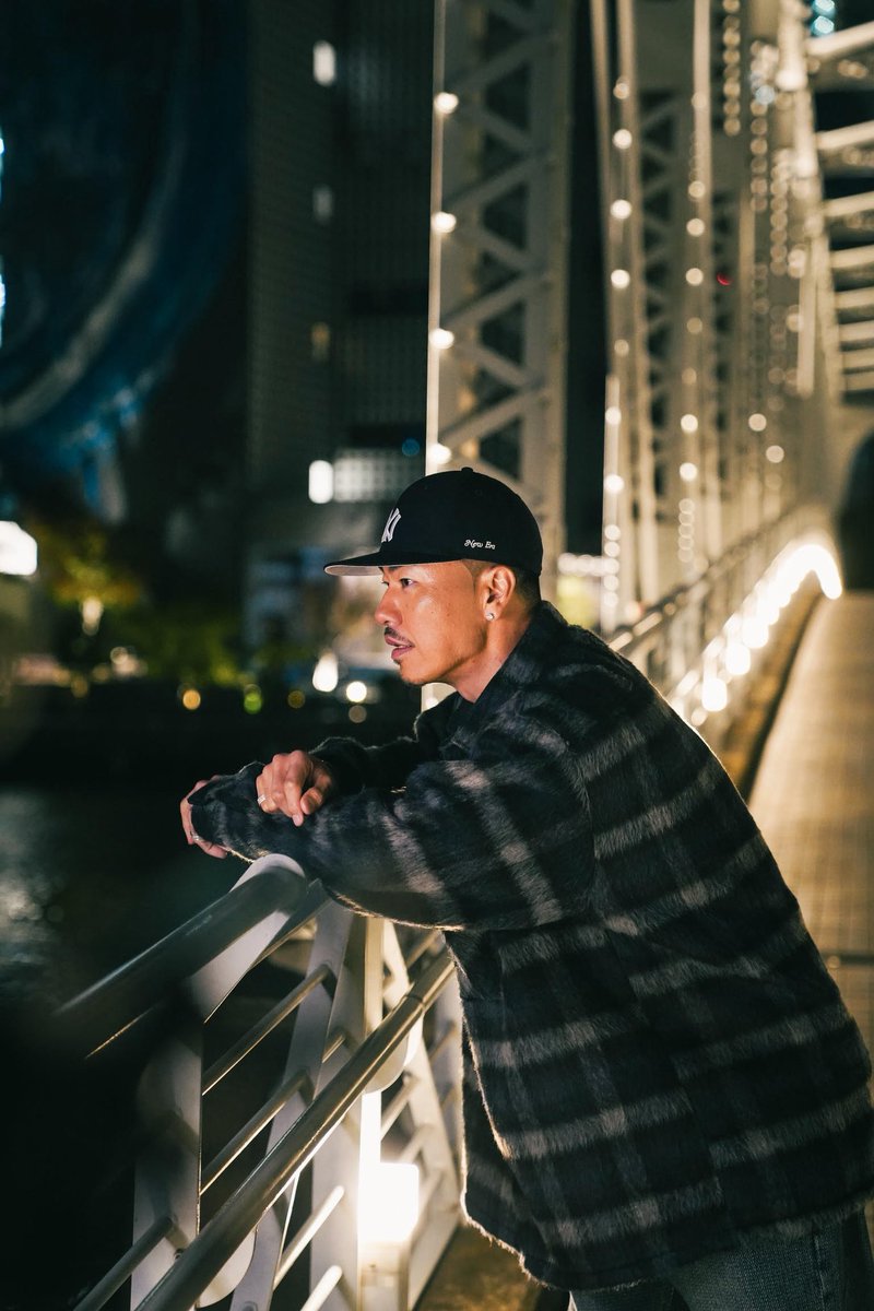 AK-69着用アイテム : TOPS: MOHAIR CHECK JKT【NAVY】 着用サイズ