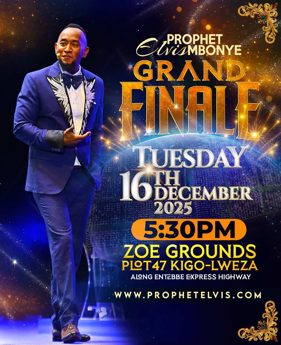 RachaelAMish's tweet photo. The Grand Finale is here. This has been one of my best years ever. Come experience what the God of #ProphetElvisMbonye has in store for you in this reason of best for last. https://t.co/72gHIzjjyi
