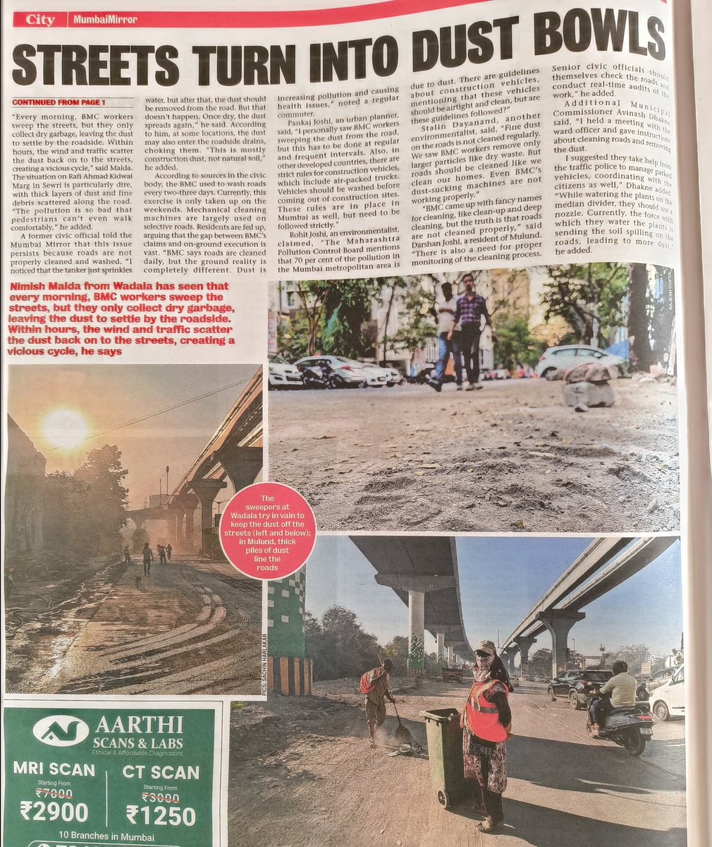 <a href="/mumbaimatterz/">मुंबई Matters™🇮🇳</a> <a href="/Aditi_Shekar/">Aditi Shekar</a> <a href="/HT_Mumbai/">Hindustan Times: Mumbai</a> Ward Officers seats comfortably in A/c office and never go to inspect the sites! Look at the Mumbai Mirror report <a href="/mybmc/">माझी Mumbai, आपली BMC</a>