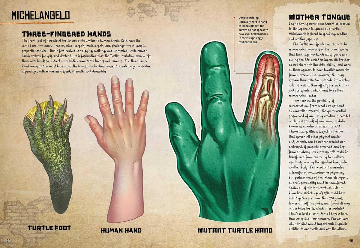 zimmerltw's tweet photo. via Amazon
Teenage Mutant Ninja Turtles: Anatomy of a Mutant sample images
(1/2) https://t.co/sYAMQMKTr0