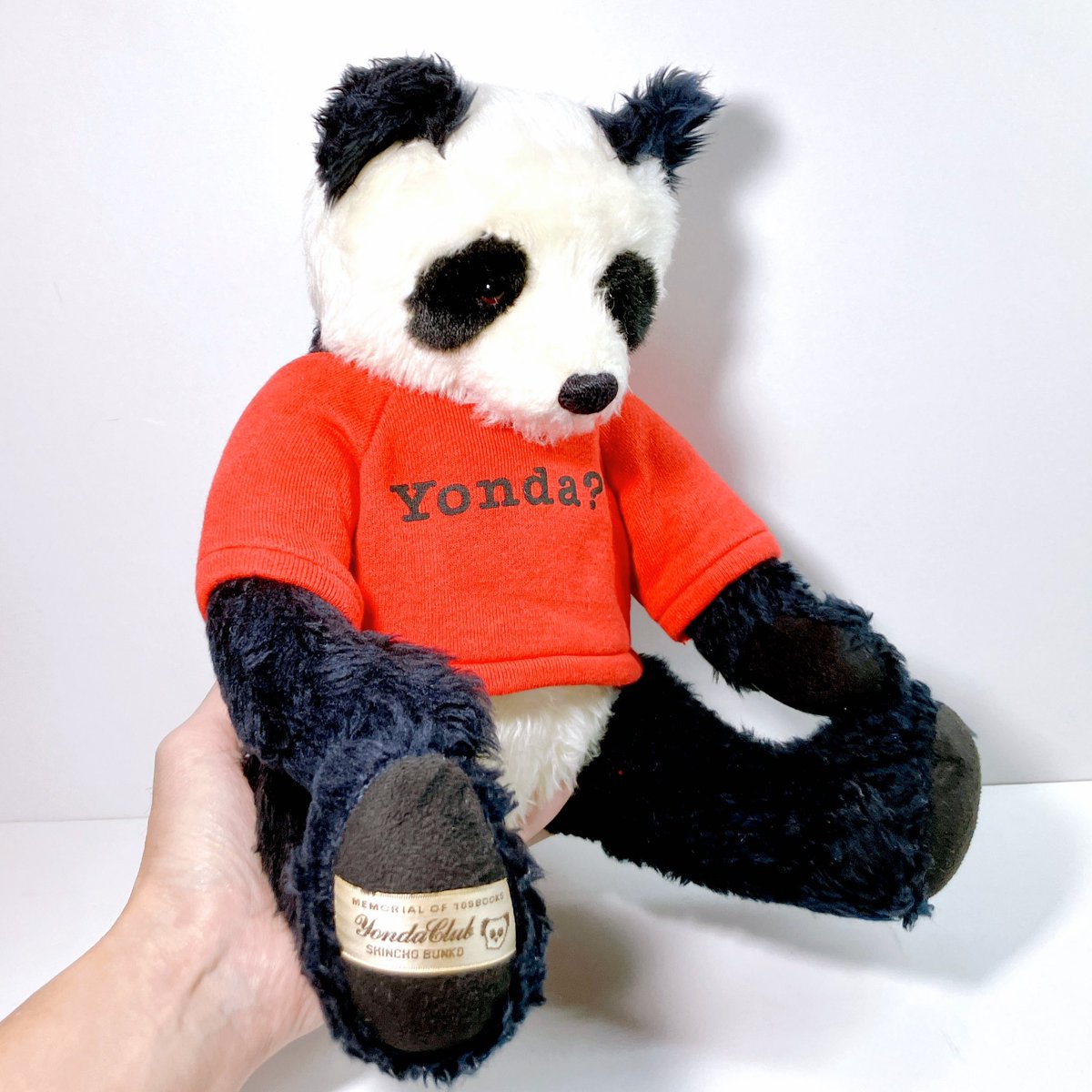 ○ #奇声の入荷 ○ 新潮文庫の景品だったYonda? パンダのぬいぐるみが