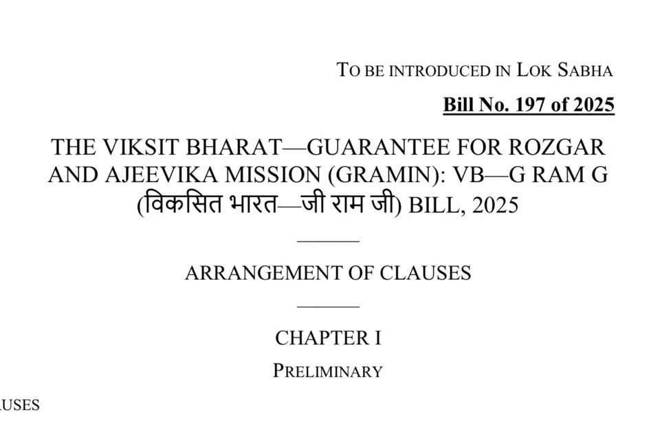 Mahatma Gandhi National Rural Employment Guarantee Act ( MNREGA) will be renamed to Viksit Bharat Guarantee for Rozgar and Ajeevika Mission ( VBGRAMG )

This is all Modi is good for, can’t create new schemes so change the names of Congress’s schemes and call it their own.

Good