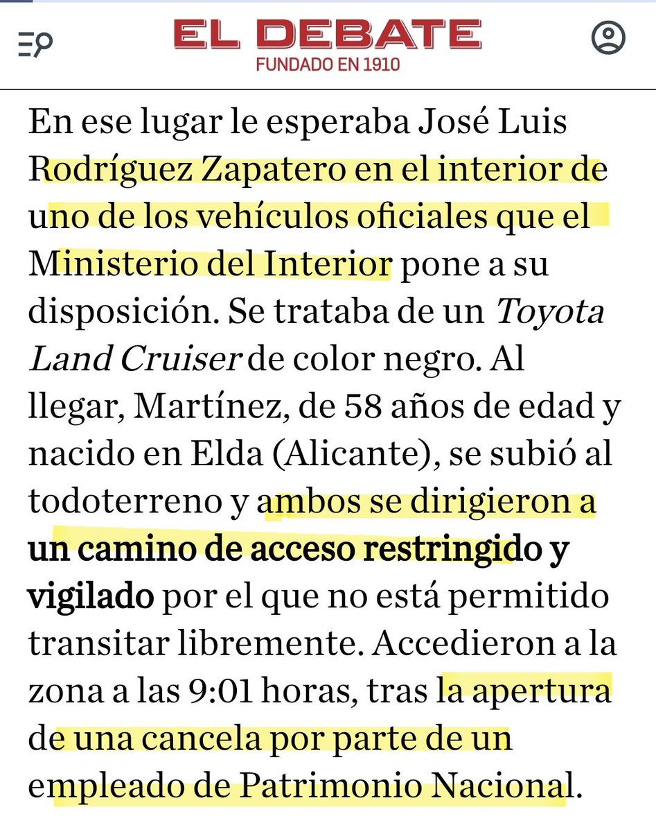 criaturina's tweet photo. "TUS IMPUESTOS SON PARA..." CUSTODIAR REUNIONES MAFIOSAS

💣💣💣 Al menos cuatro vehículos oficiales con matrícula reservada y hasta seis agentes estaban con Rodríguez Zapatero en su encuentro secreto con el detenido de Plus Ultra tres días antes de su arresto.

Incluso un empleado de Patrimonio Nacional les abrió la cancela a Zapatero y el socio de sus hijas para que se adentraran en la zona restringida de El Pardo. 

¿ES ESTA PELÍCULA MAFIOSA UN MODUS OPERANDI DE TU GOBIERNO, @sanchezcastejon?