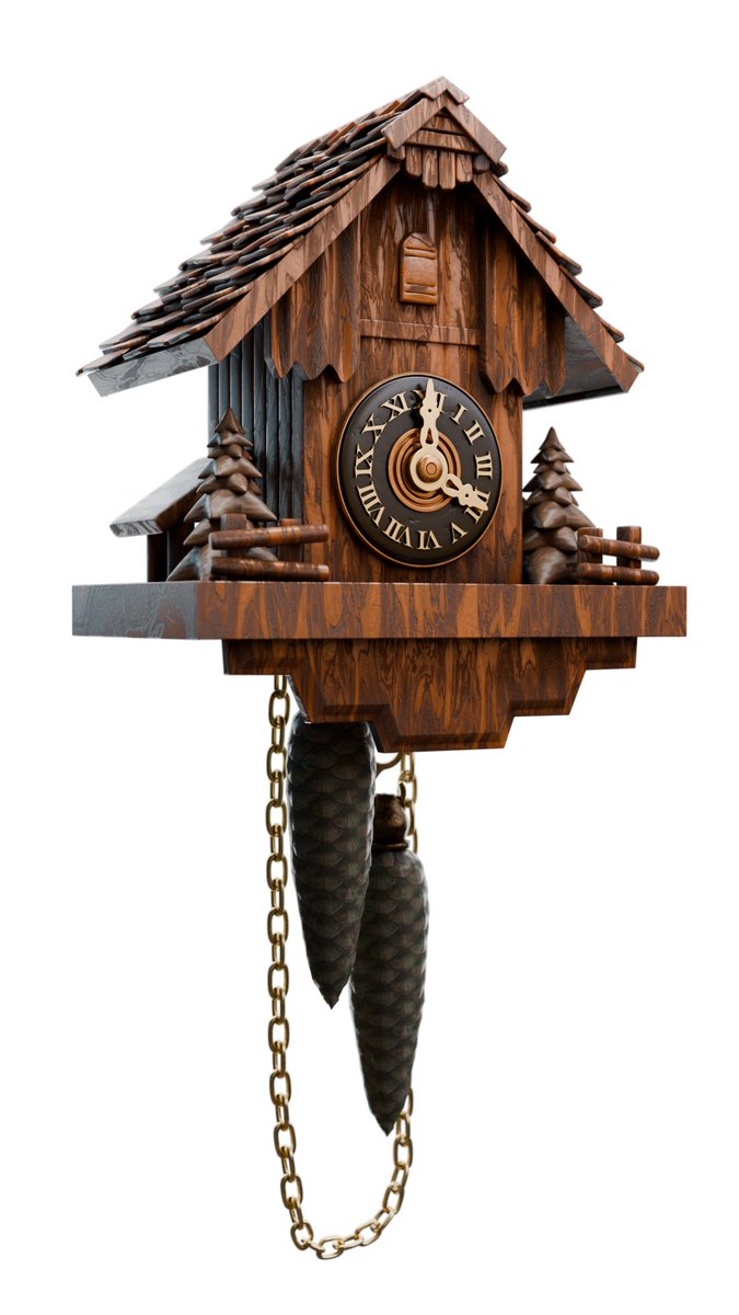 chrisgaleart's tweet photo. Some Cookoo Clock renders before bed💤#b3d #propmodeling https://t.co/3a4gVbB6U7