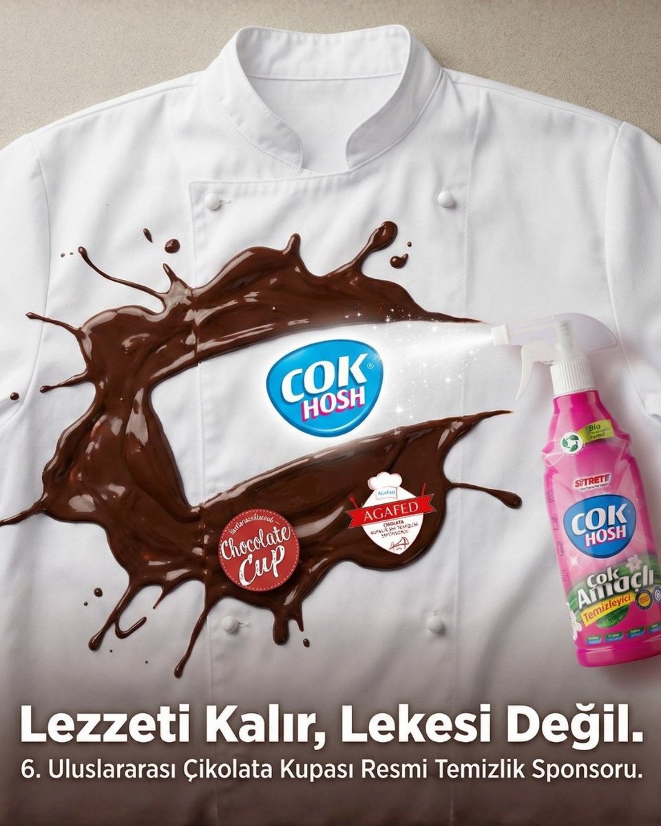 Sitrett MX &amp; ÇokHosh olarak, dünyanın en prestijli gastronomi etkinliklerinden biri olan 6. Uluslararası Çikolata Kupası’nın (International Chocolate Cup) Resmi Temizlik ve Hijyen Sponsoru olmaktan gurur duyuyoruz.
20-21 Aralık / Ümraniye Sergi ve Fuar Merkezi #cokhosh #sitrettmx