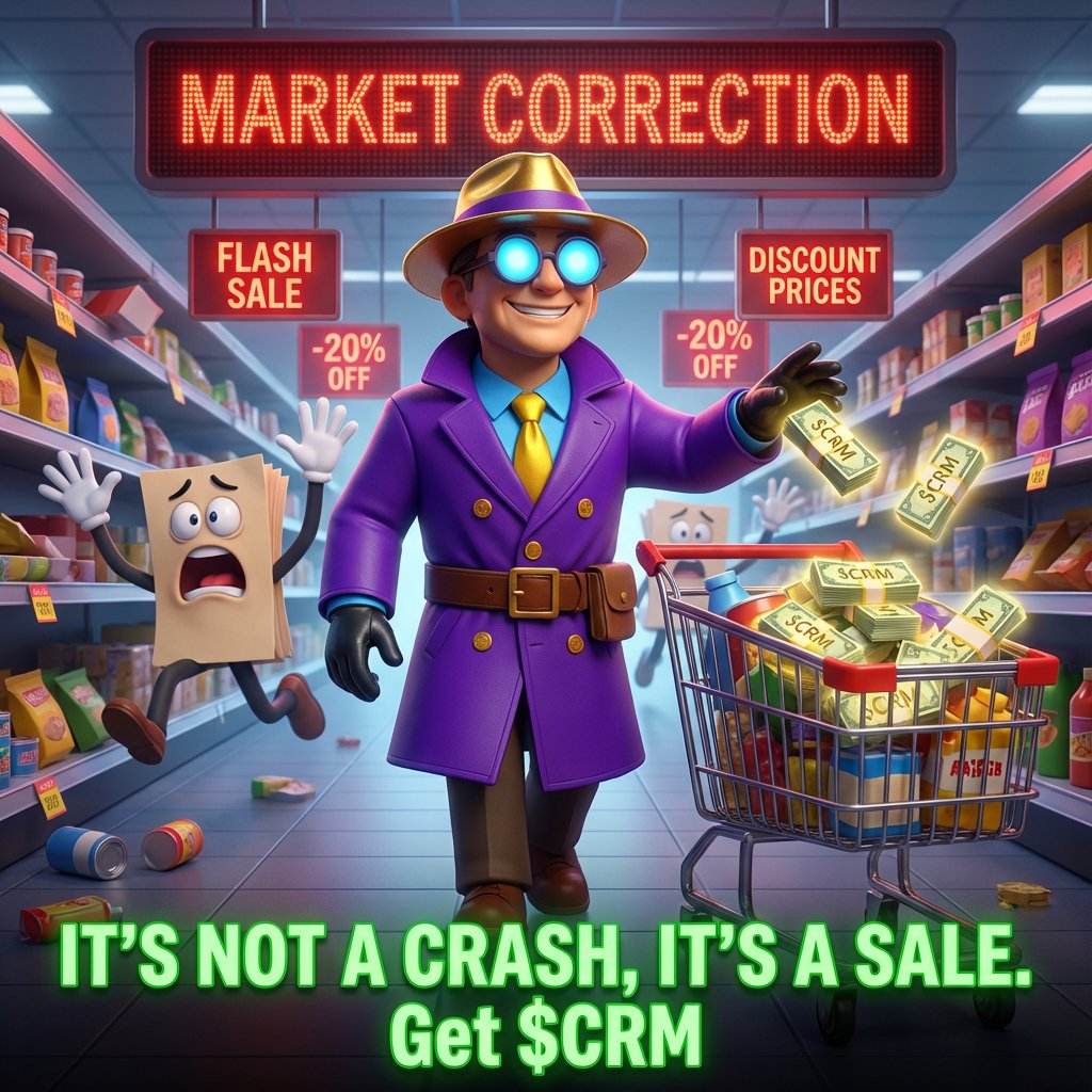 Market’s down today and $CRM has dipped too. After the run we had last week, some selling was bound to happen.

If you’ve been watching from the sidelines, now’s a solid entry to get involved and be part of what we’re building — no KOLs, no bundles, no hidden wallets. Just a