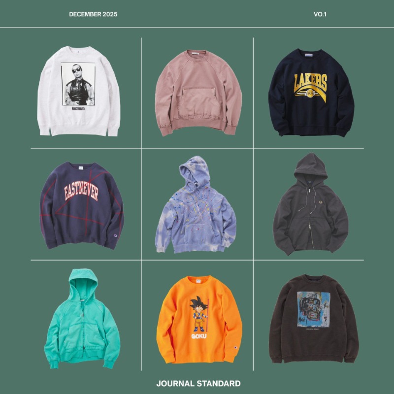 キキ【JOURNAL STANDARD】2025SS★パーカー JOURNAL STANDARD 個性いろいろ。 スウェット&パーカー図鑑2025