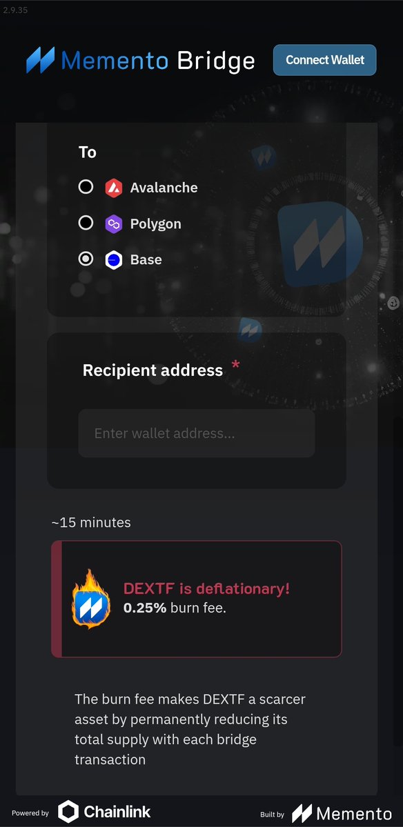 📣 UPDATE: Our Bridge dApp is now mobile-friendly!

🌉 Bridge your $DEXTF on-the-go: bridge.dextf.com