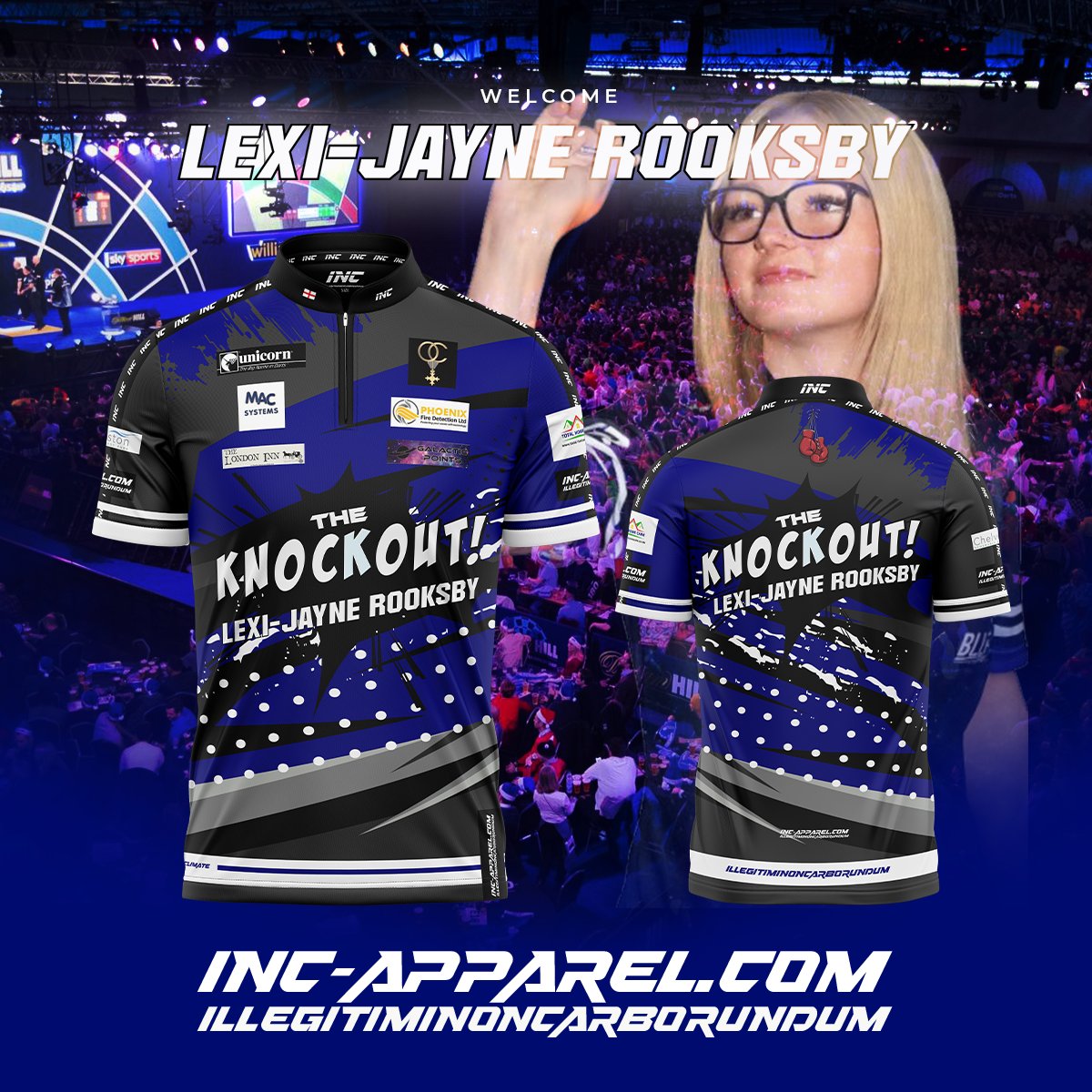 INCSPORTAPPAREL's tweet photo. 🔥 THE KNOCKOUT IS STAYING WITH INC! 🔥
@LexiRooksby1 The Knockout continues to make waves with her determination, confidence, and fearless approach on the oche.
Big goals. Big performances. Big year ahead.
Let’s go, Lexi! 👊💥
#theknockout #Darts #teaminc #womensdarts https://t.co/jaRyyiRhPT