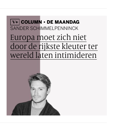 Na geweldige adviezen aan D66 geeft de krijsende dwerg  vanaf zijn paddestoel nu ook dwingende adviezen aan Europa.