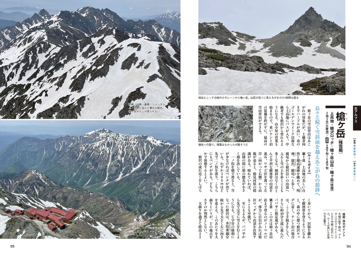 1 98～99 山スキー 山岳　登山　雪山 ルート図集