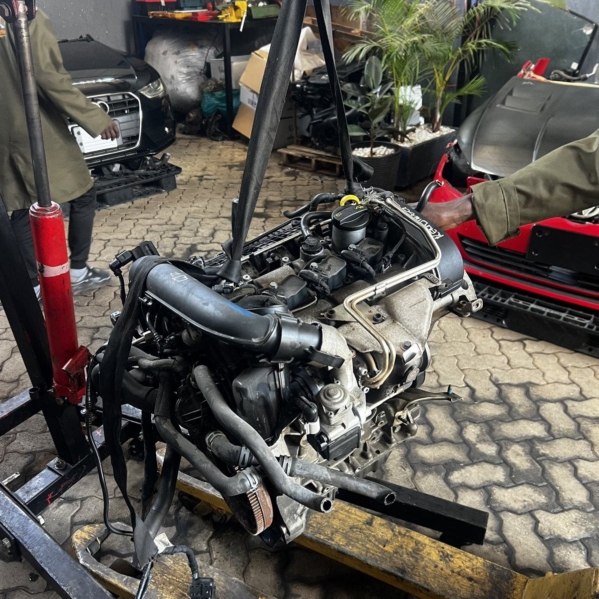 ken_direct's tweet photo. CJZ engine just got its new home! It’s a 1.2 TSI petrol engine that’s going to be installed in the VW MK7. 4-cylinder turbocharged engine that has excellent performance on various vehicles like the Audi A3, VW Jetta, Touran and also Polo. Visit us today and grab one for your whip https://t.co/HvEBQ9r1H0