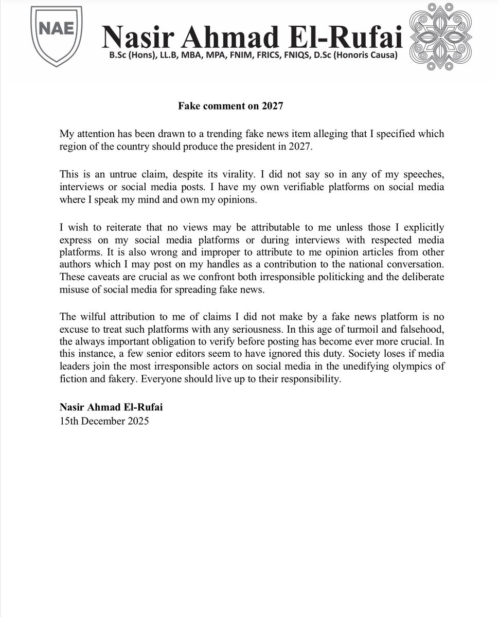 Nasir Ahmad El-Rufai tweet media