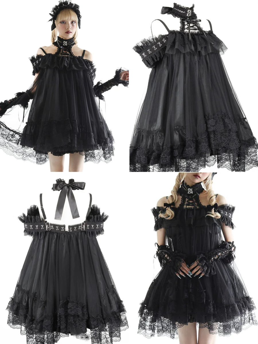 MAJOH ワンピース ゴスロリ FRONT LACE FLOWER ONE PIECE | MAJOH