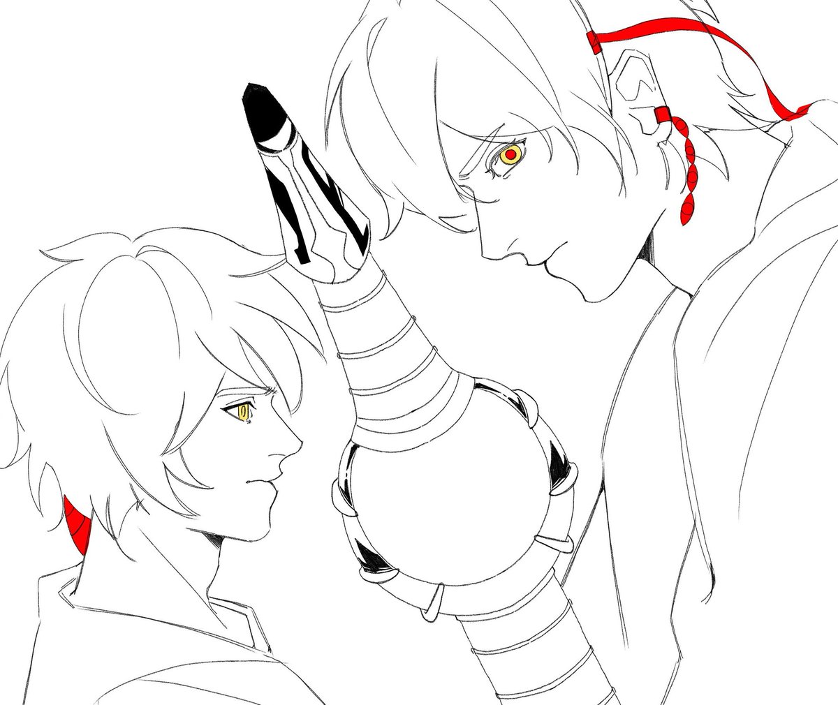 uuenqing's tweet photo. zahard and wangnan doodle https://t.co/WpTIWcwY2E