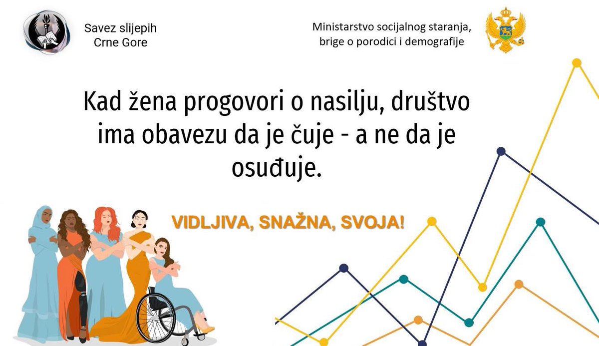 📢„Kad žena progovori o nasilju, društvo ima obavezu da je čuje - a ne da je osuđuje.“

#VidljivaSnažnaSvoja