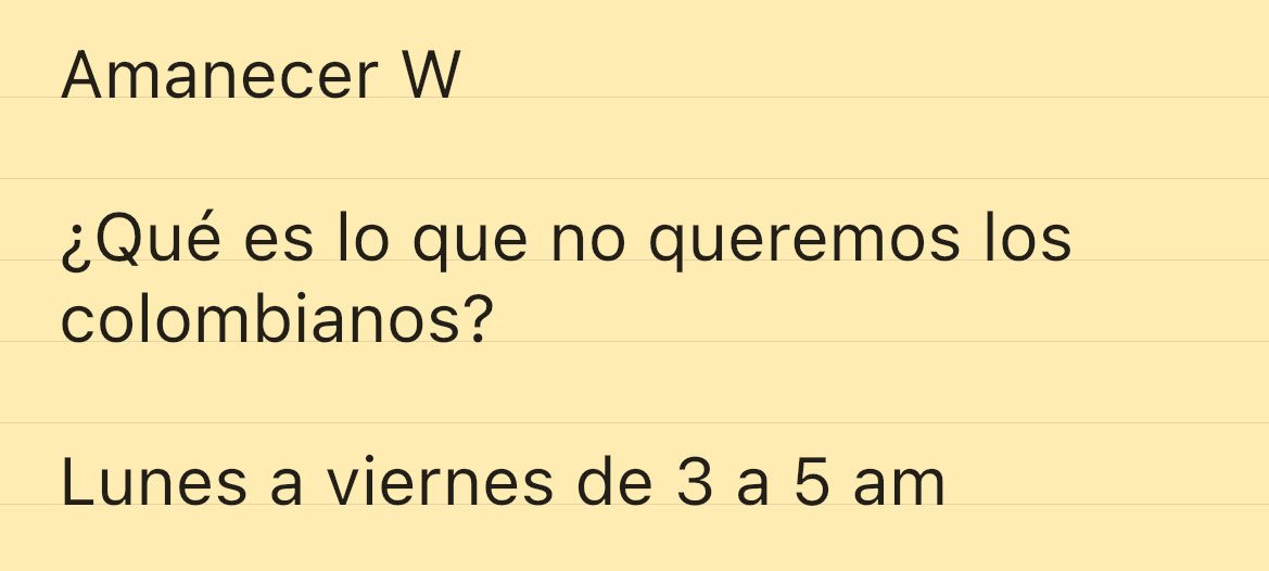 W Radio Colombia tweet media