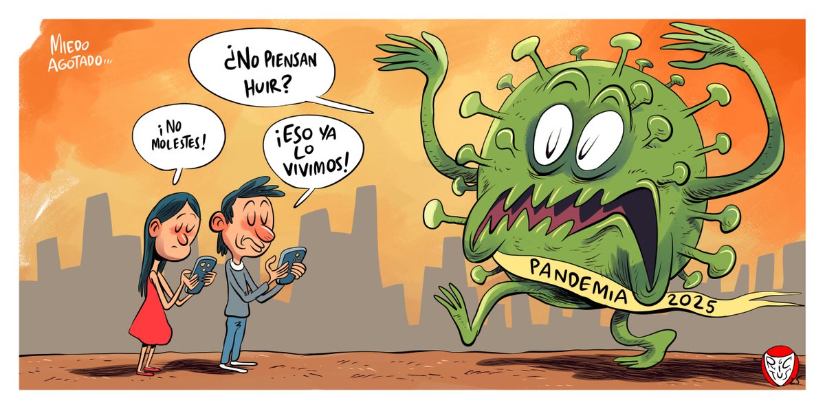 "Miedo agoado" Cartón publicado en <a href="/ElFinanciero_Mx/">El Financiero</a>