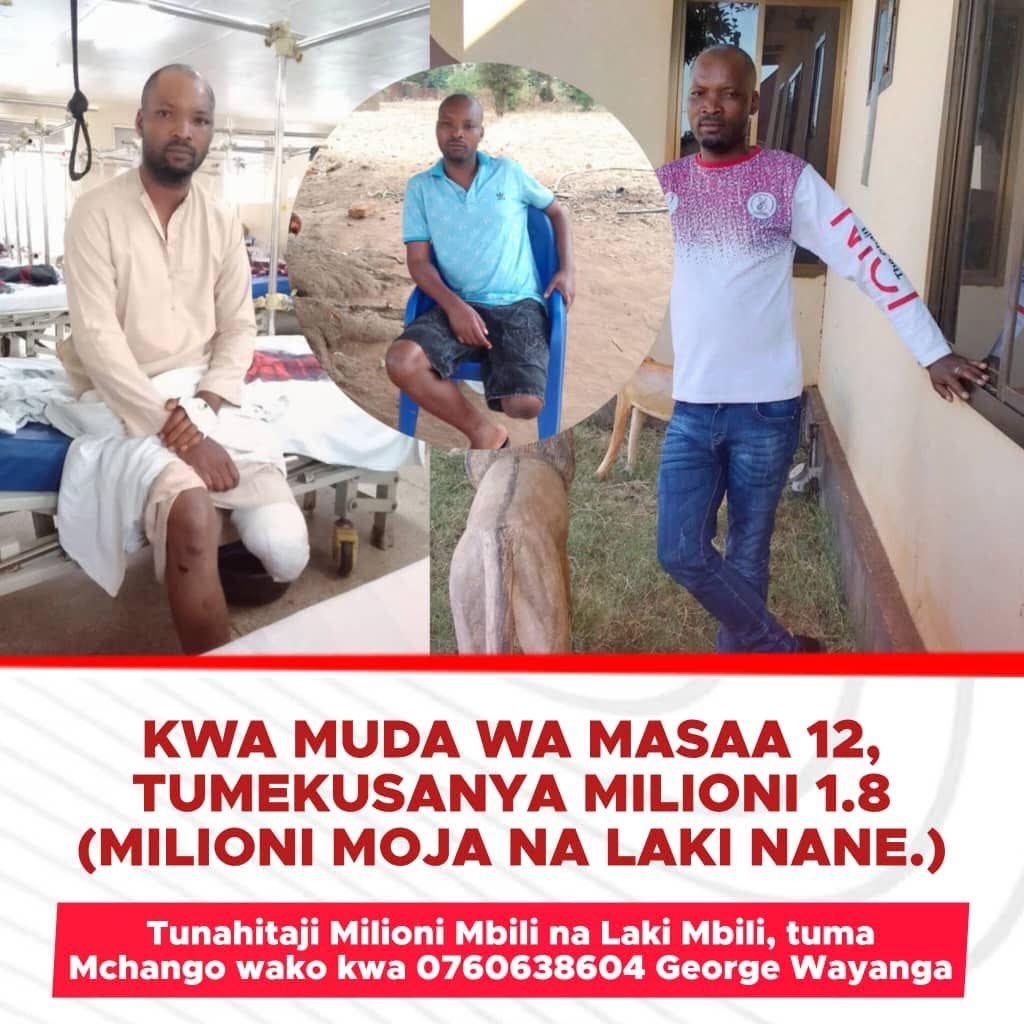 HildaNewton21's tweet image. Updates kuhusu Michango ya Joji Wayanga kwaajili ya kununua Mguu bandia.

Ndani ya masaa 12 ya jana tulifanikiwa kukusanya 1.8M kati ya 2.2M zinazohitajika.

Ndugu Watanzania tunawaalika ili tuweze kukamilisha kiporo kilichobaki ili Joji aanze taratibu za matibabu na kurejesha…