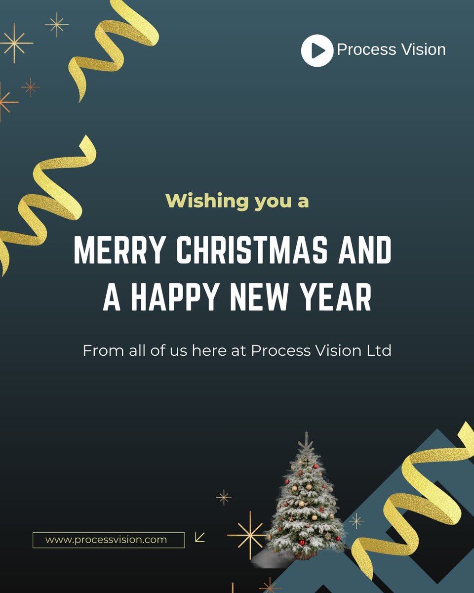 Season's Greetings from Process Vision! 

Wishing you a joyful Christmas and a prosperous New Year filled with peace, health, and happiness. Here’s to an even brighter 2026! 

#MerryChristmas #HappyNewYear #ProcessVision #Gratitude #SuccessTogether