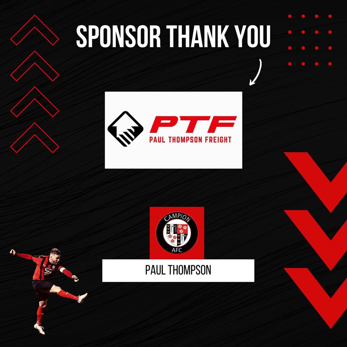 A massive thanks to one of our gold club sponsors who continue to support the club throughout the season!

Your support never goes unnoticed or unappreciated ! 👏🏻 ❤️

#grassrootsfootball #sponsor #support  #CampianAFC