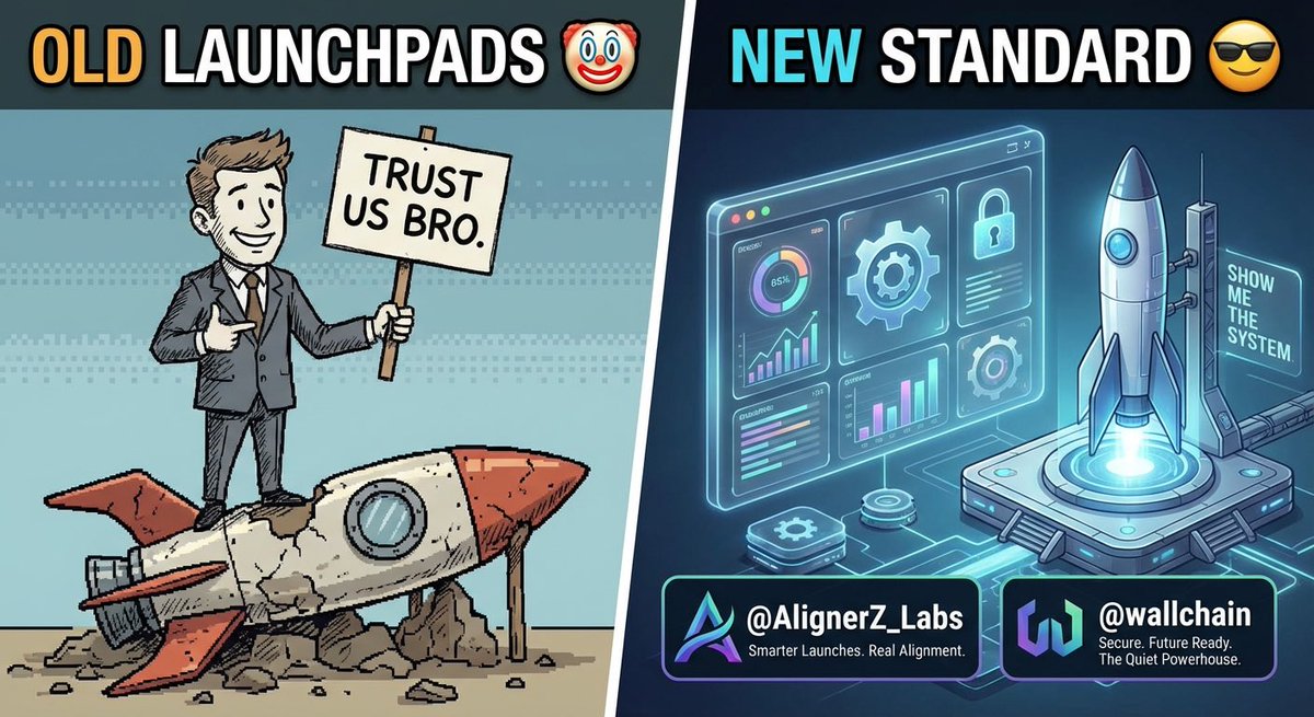 VasiiLisaa's tweet image. Old launchpads: Trust us bro.🤡
New standard: Show me the system😎

@AlignerZ_Labs is not here to follow outdated rules 
It is  setting a new benchmark with smarter launches and real alignment.
And holding everything together behind the scenes? 
@wallchain the quiet powerhouse…