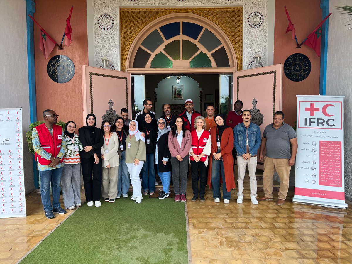 IFRC_MENA's tweet photo. From 11 to 13 November 2025, the @MaMrcs, @CroixRouge, and @ifrc held a training in Taroudant for national and provincial safeguarding committees, where 17 participants strengthened their capacity to manage sensitive complaints effectively, impartially, and confidentially.

The training focused on:
🧭 Clarifying roles and responsibilities between national and provincial levels
📘Reinforcing safeguarding standards and policies
🗂️Learning standard procedures for handling sensitive complaints
🎙️Building practical skills for interviews, survivor support, and referrals
🤝Strengthening collaboration and communication
🛡️Improving communication with communities while ensuring confidentiality and trust

A heartfelt thank you to everyone who contributed their expertise and support to this training.