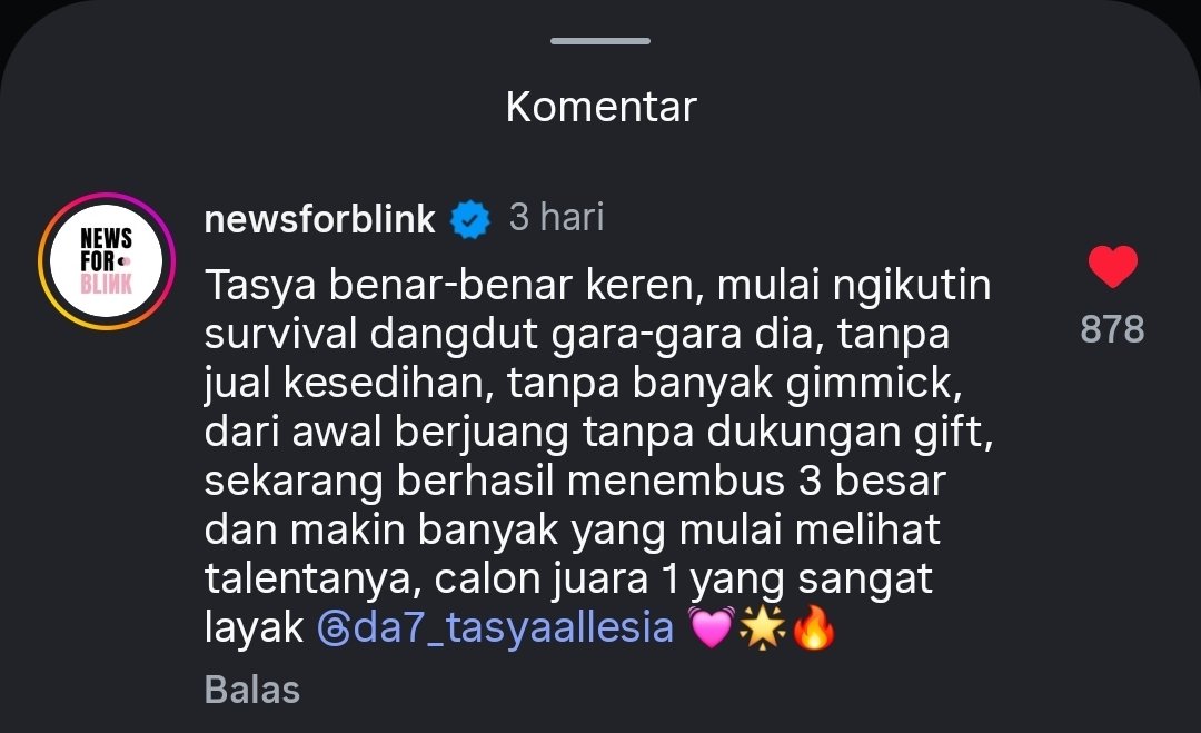 titlekiratip's tweet photo. admin newsforblink komen gini di postingan tasya langsung banyak yang kebakaran jenggot🤣🤣

mantap tasya bener-bener membawa dangdut lebih berkelas dan berkualitas!

#DA7 #DAcademy7 @indosiar https://t.co/lCLSw0fCXN
