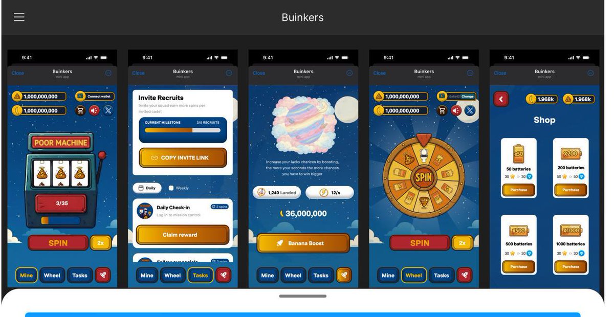 😎<a href="/buinkers/">Buinkers</a> team is making huge progress!

Game live very soon, private sale for game equity and future tokens is open. Don’t miss this gem 💎

Join the chat: t.me/buinkerschat