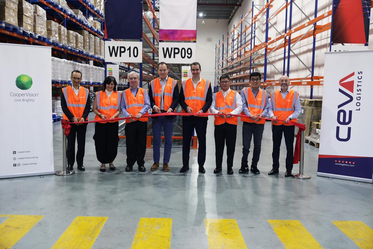 CEVA Logistics, in collaboration with CooperVision Asia Pacific, has inaugurated a new Regional Service Center in Singapore. 

bit.ly/3KRi280