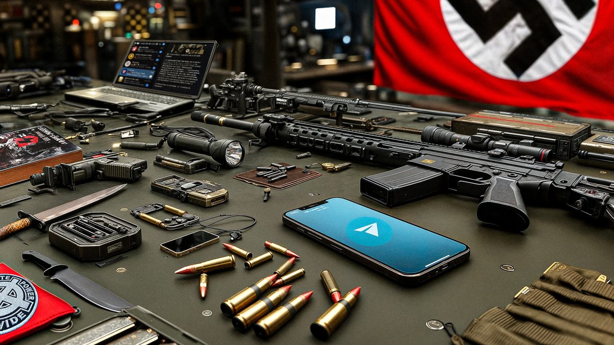 Offinvestigatio's tweet image. Off Investigation et @_reflets_  proposent en avant-première à leurs abonnés cette enquête vidéo qui raconte comment le journaliste Ricardo Parreira a infiltré « Terrorgram », un réseau néonazi incitant à massacrer des minorités.
➡️off-investigation.fr/terrorgram-inf…