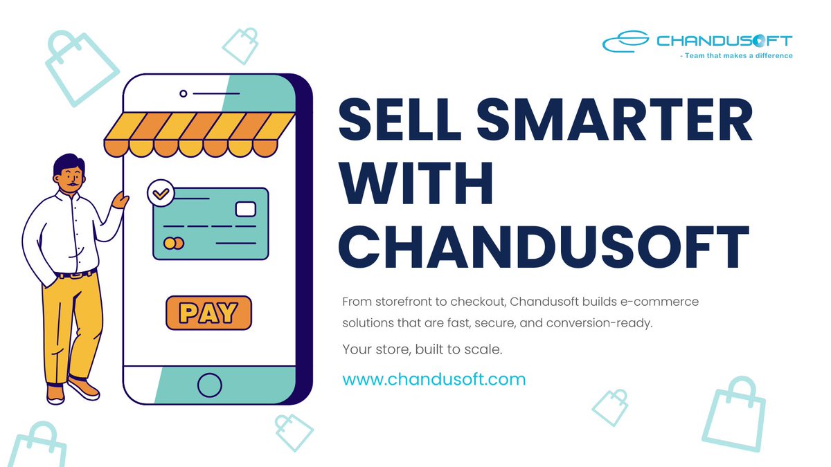 ChandusoftLtd's tweet photo. Sell smarter. 📱🛍️ CHANDUSOFT builds fast, secure, conversion-ready e-commerce stores — from storefront to checkout.

#Ecommerce #OnlineStore #DigitalCommerce #SmartSelling #RetailTech #SecurePayments #StoreDesign #BusinessGrowth #ClientSuccess #TechForRetail #ConversionReady https://t.co/6uinzN5d1Y