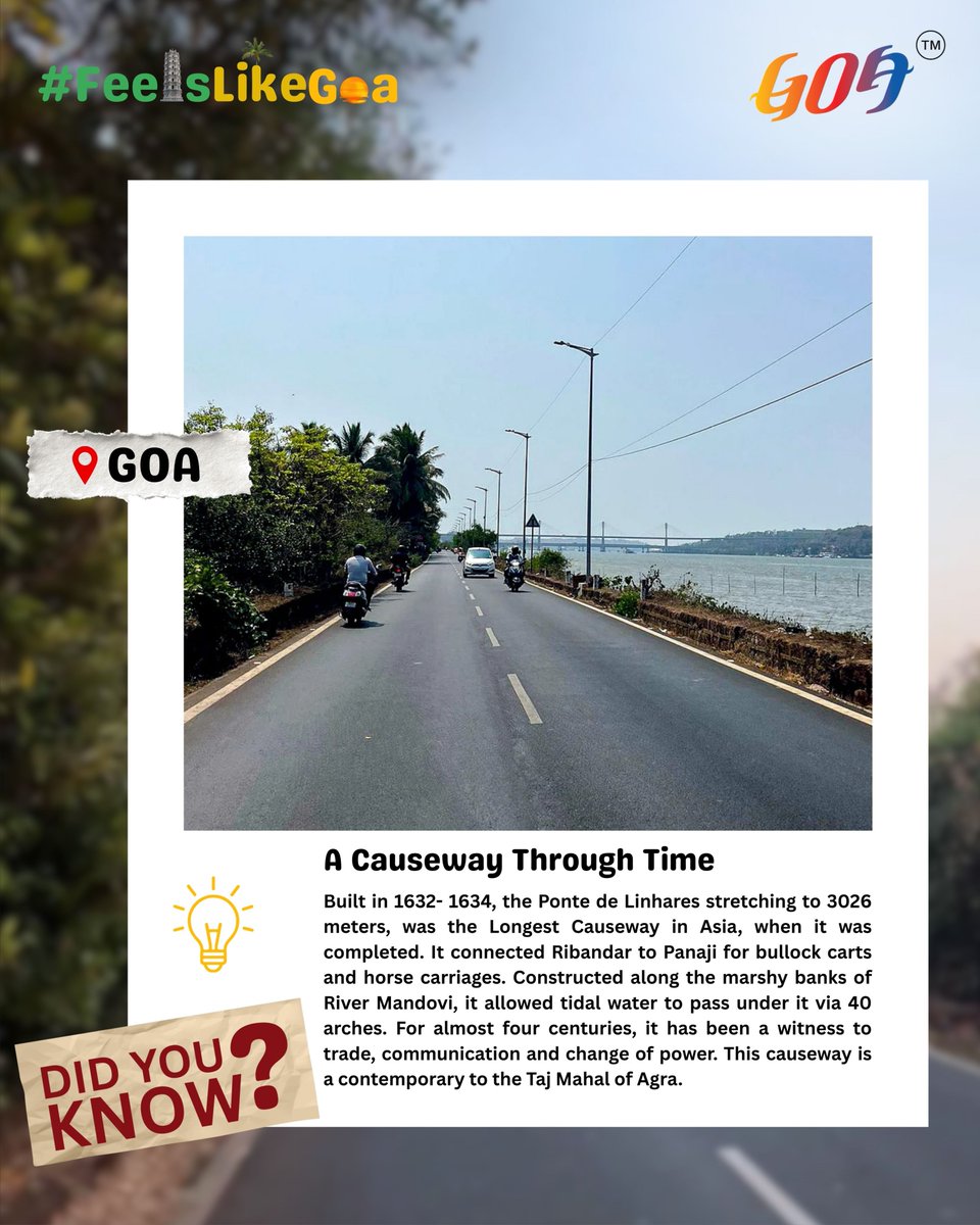 TourismGoa's tweet photo. Ponte de Linhares, bridging Goa for nearly 400 years.
#GoaTourism #RegenerativeTourism #FeelsLikeGoa #PontedeLinhares #Goa
@RohanKhaunte @sanjeevahuja007 https://t.co/eg4XkOxBS7