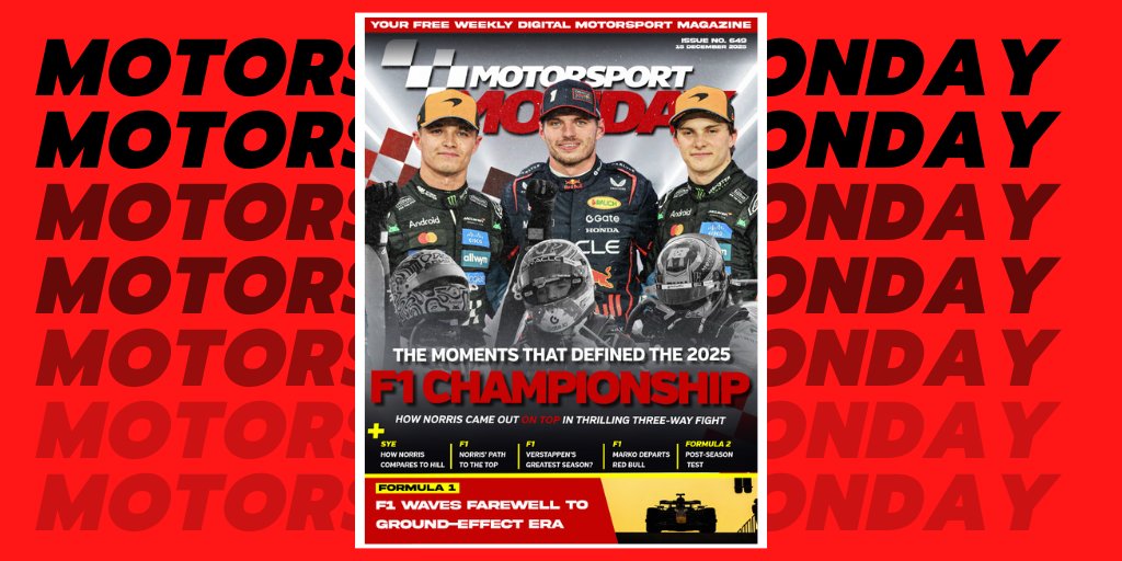 👋 Your midweek reminder to check out this week's #MotorsportMonday, it's packed with all the #motorsports news &amp; reviews you need ...

🏁#F1 #F2 #PostSeasonTest
🏁Features &amp; more

All FREE TO READ here 👉 tinyurl.com/26ytsska