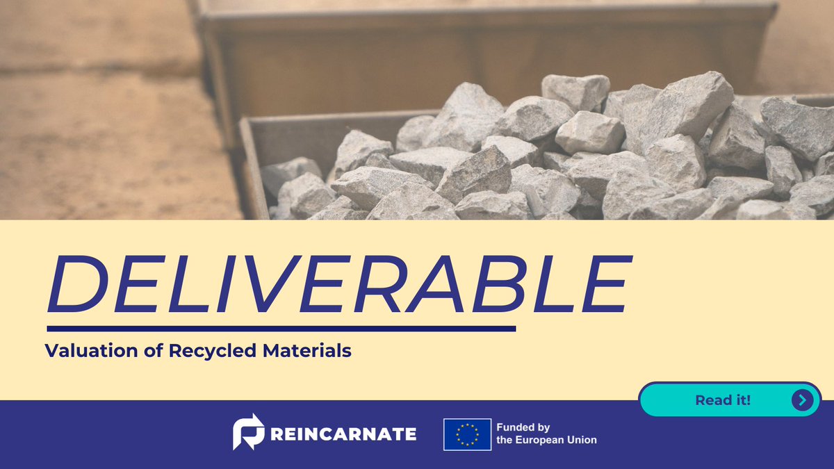 ReincarnateEU's tweet image. 🆕#ReincarnateOutputs: Valuation of Recycled Materials ♻️

Our Deliverable 2.4 led by @BAMResearch shows how #NDT, #predictivemodelling &amp;amp; #digitalworkflows help assess #concrete, #steel, #wood &amp;amp; #masonry for safer reuse in #lowcarbonconstruction.

📘 reincarnate-project.eu/valuation-of-r…