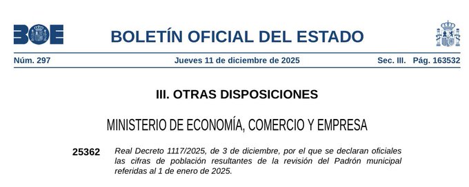 Aj_Beniarbeig's tweet photo. Aprovades les xifres oficials de població resultants de la revisió del Padró municipal referides a l'1 de gener del 2025. #Beniarbeig 2499 habitants.
https://t.co/y4aNlSZtQv https://t.co/4H4zcMCyuE