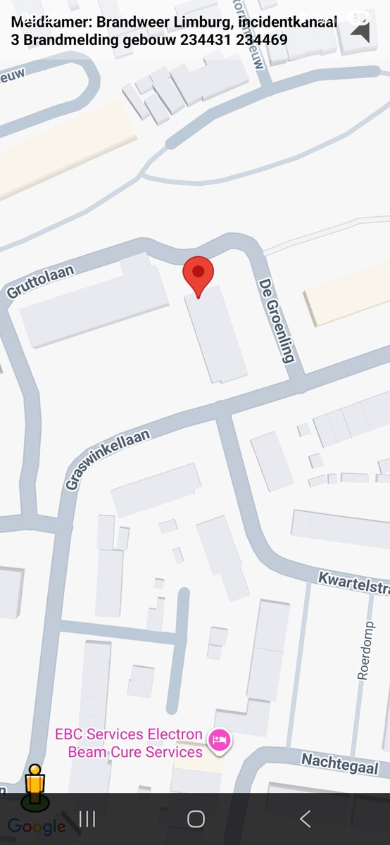 Brandmelding Gebouw in Weert