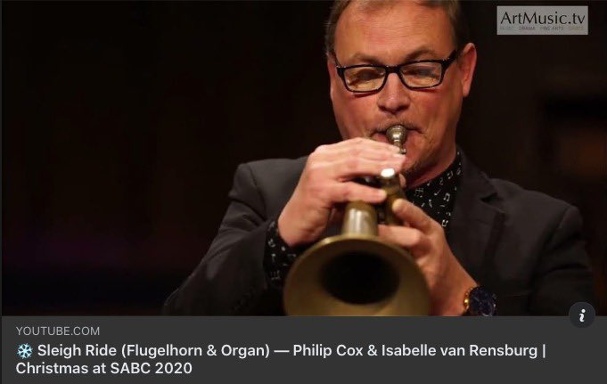 ❄️ One melody. One breath. Instant Christmas magic. 🎺✨
Leroy Anderson’s Sleigh Ride Philip Cox (flugelhorn) and Isabelle van Rensburg (organ) youtu.be/z-rT7KwYjho 

#SleighRide #ChristmasMusic #Flugelhorn #LeroyAnderson #FestiveClassical #PhilipCox #IsabelleVanRensburg