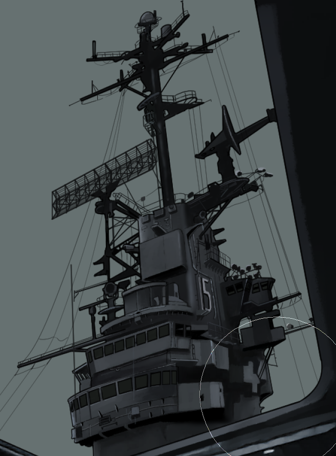 「(途中) う…わあ… まさか…Essexの艦橋を描き終えるとはそして一日で艦橋全」|「顏 」（🇦🇺修行中）のイラスト