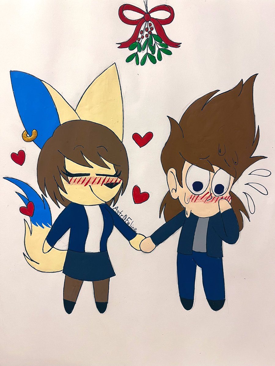 Underneath the mistletoe~! 💙💜🎄💦　

for my love <a href="/Dianilane1/">Dianilane🔞/Commisions open❤ (Slots available 2/5)</a>~! 💙💜