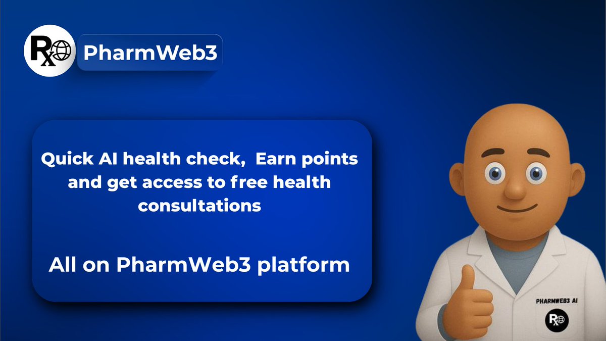 One apple a day keeps the doctor away… 🍎
 
Before year 2025 ends, let PharmWeb3 be that daily apple!

Get quick AI health checks, free consultations &amp; earn rewards for staying healthy.

 Prevention never tasted this good😊

Click PharmWeb3.com