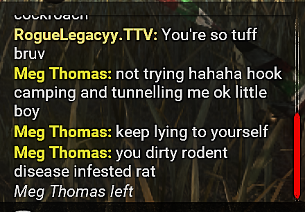 RogueLegacyy's tweet photo. What the fuck is wrong with survivors??? I'm playing a mode that's made for fun, just 2 hooking and messing around as killer, then get met with survivors like this.. 

@DeadbyDaylight take out anonymous mode, cowards use it to abuse people without consequences. https://t.co/hnD9r9cXbu