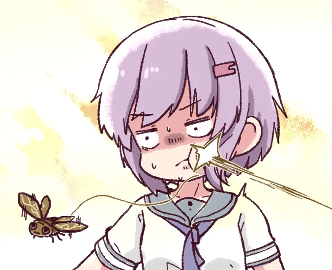 セミに勝てない雫ゆかりさん